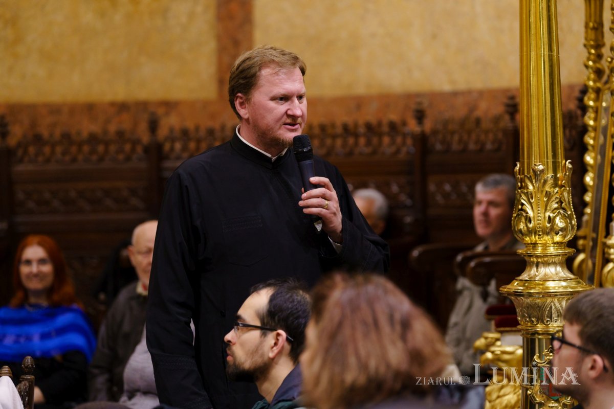 Episcopul Hușilor a conferențiat la Biserica Domnița Bălașa din Capitală 248093