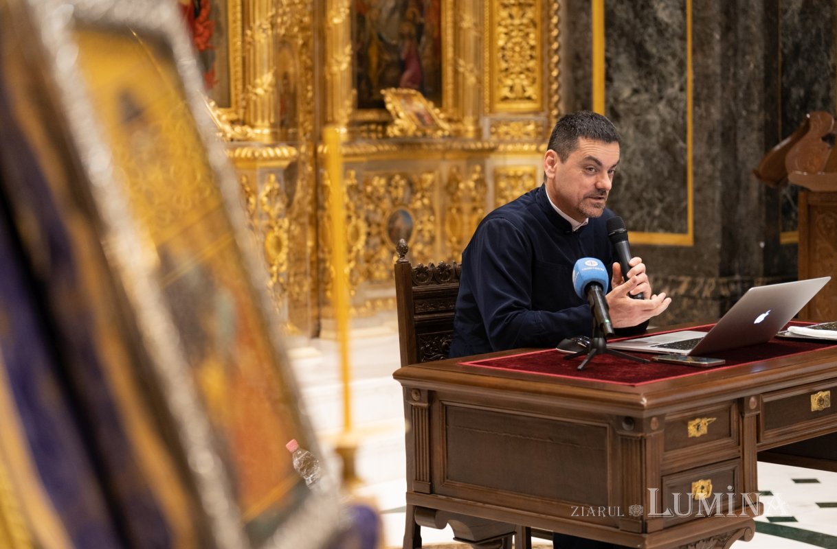 Arhidiaconul Sorin Mihalache a conferențiat la Biserica Domnița Bălașa din Capitală 248951