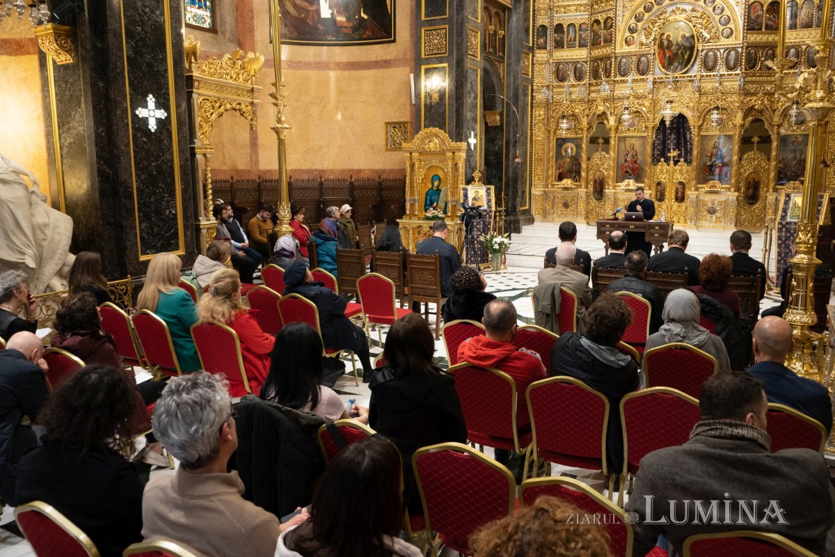 Arhidiaconul Sorin Mihalache a conferențiat la Biserica Domnița Bălașa din Capitală 248955