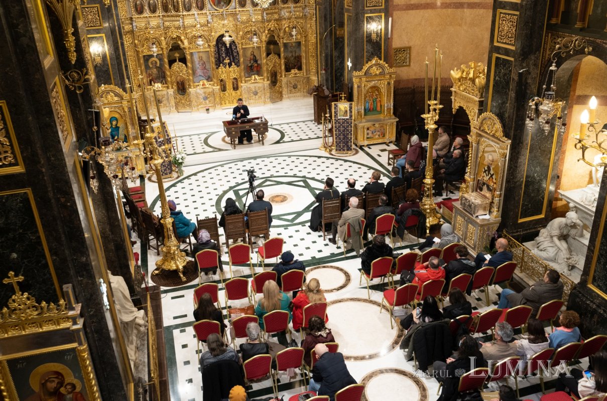 Arhidiaconul Sorin Mihalache a conferențiat la Biserica Domnița Bălașa din Capitală 248957