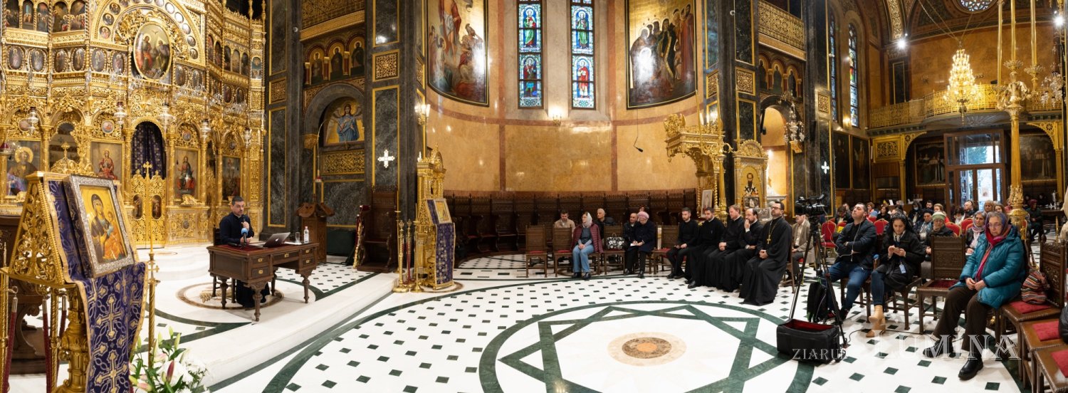 Arhidiaconul Sorin Mihalache a conferențiat la Biserica Domnița Bălașa din Capitală 248958