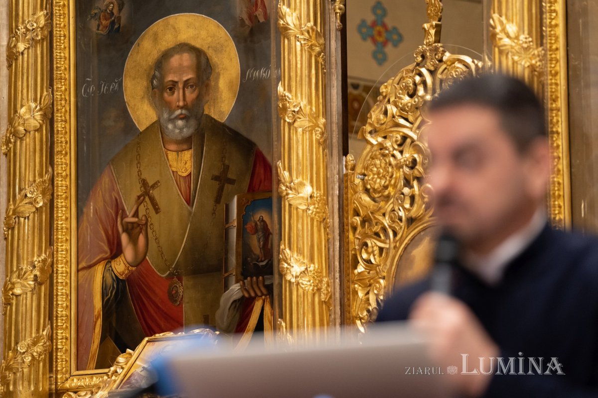 Arhidiaconul Sorin Mihalache a conferențiat la Biserica Domnița Bălașa din Capitală 248961