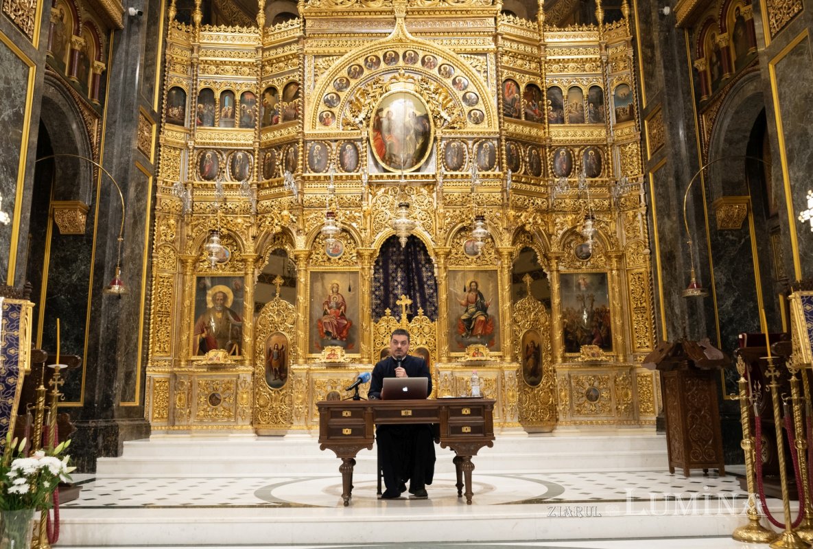 Arhidiaconul Sorin Mihalache a conferențiat la Biserica Domnița Bălașa din Capitală 248966