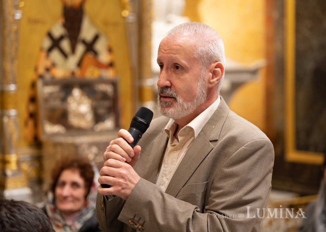 Arhidiaconul Sorin Mihalache a conferențiat la Biserica Domnița Bălașa din Capitală 248971