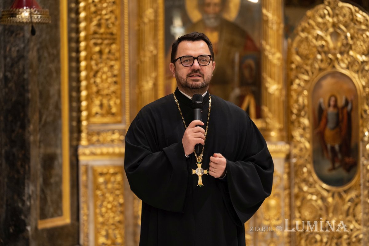 Arhidiaconul Sorin Mihalache a conferențiat la Biserica Domnița Bălașa din Capitală 248977
