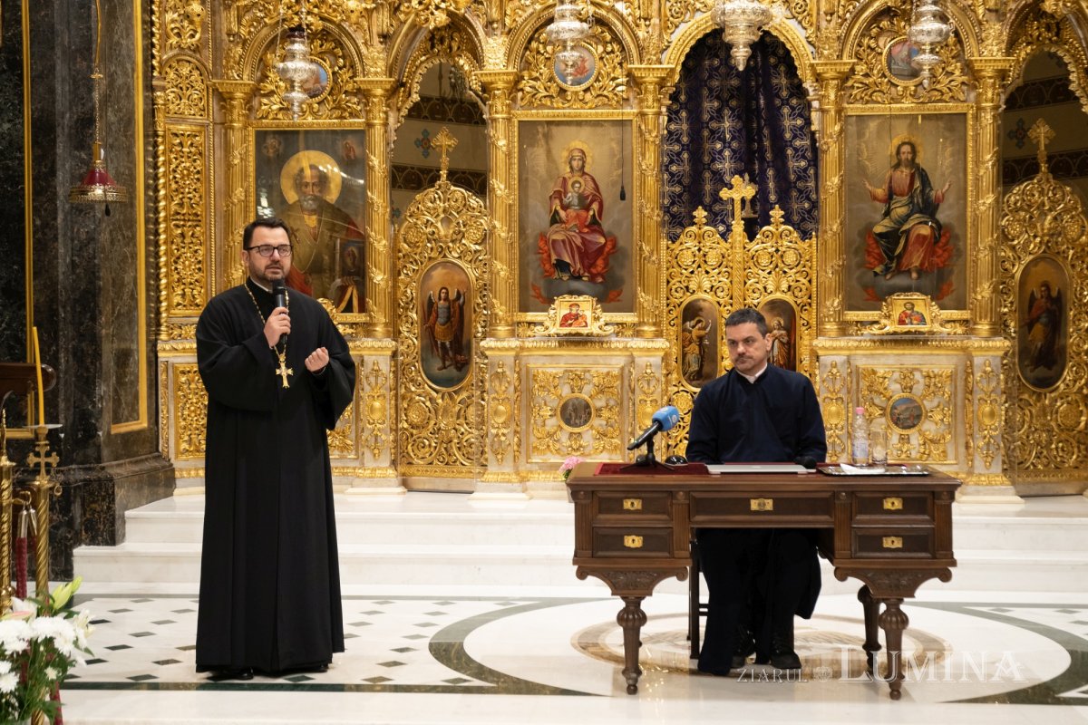 Arhidiaconul Sorin Mihalache a conferențiat la Biserica Domnița Bălașa din Capitală 248978