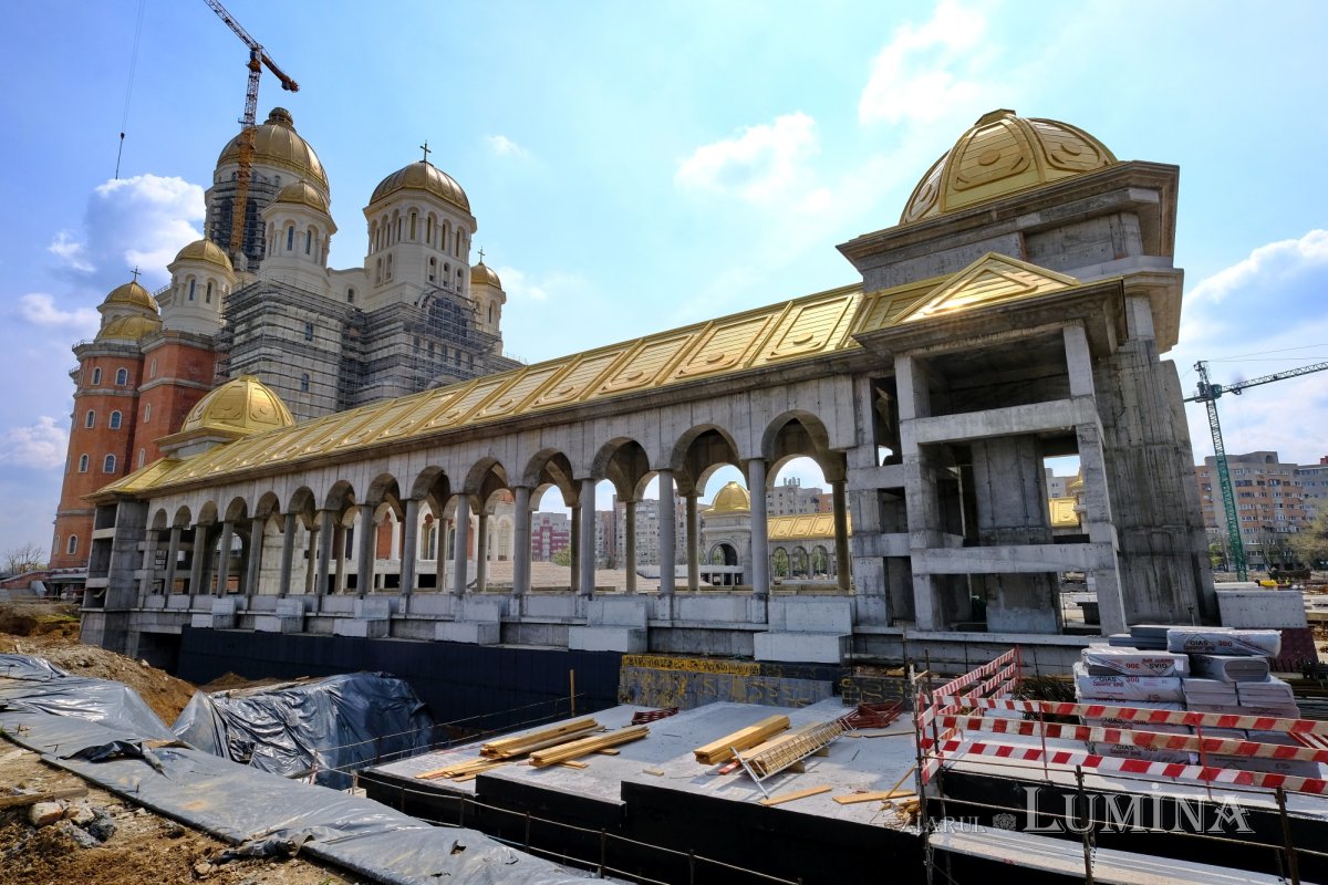 Progresul șantierului Catedralei Naționale în apropierea sărbătorilor pascale 250186