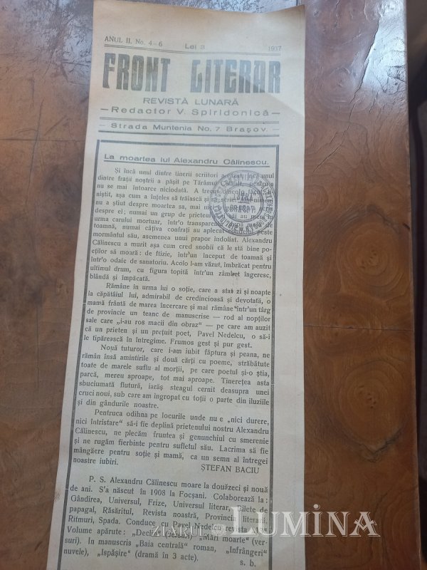 Ștefan Baciu și urmele dorului său la Brașov 253959