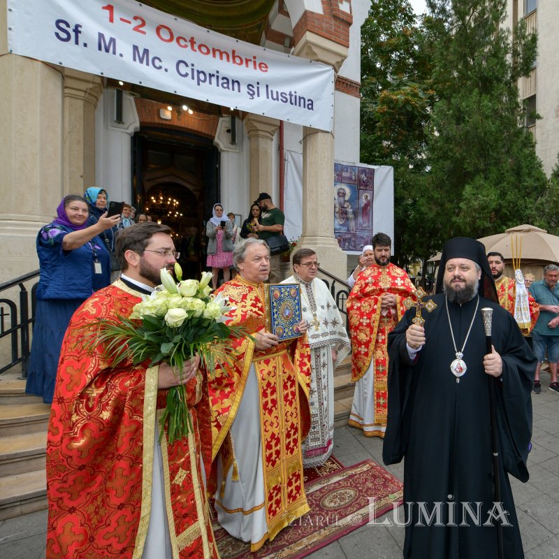 Cinstirea Sfântului Mucenic Ciprian la biserica sa din Capitală 270456