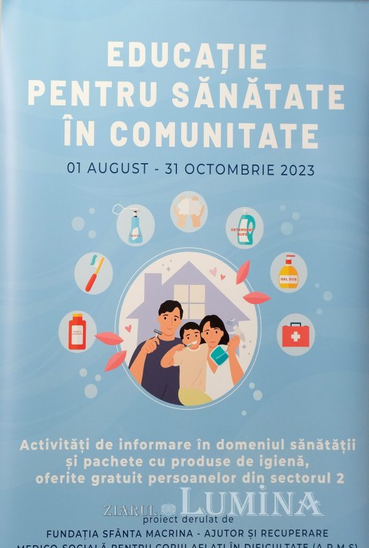 Proiect de educație sanitară pentru nevoiași din sectorul 2 270708