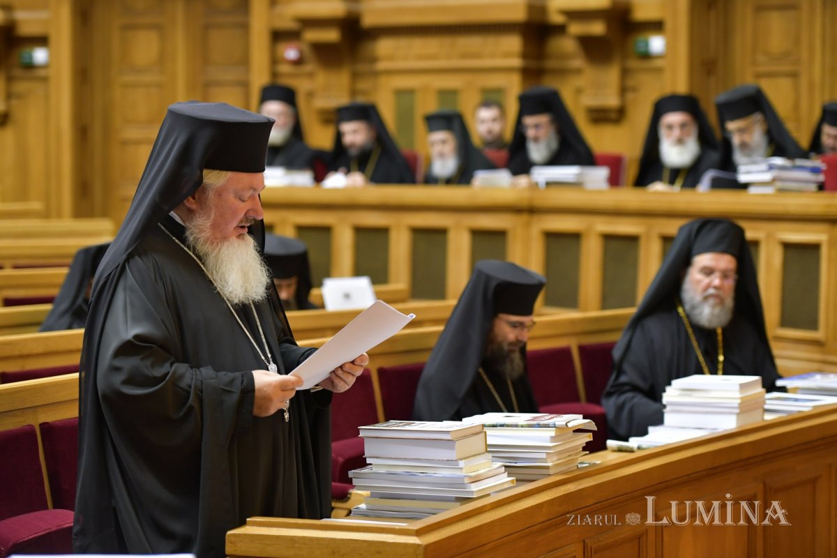Ședință de lucru a Sfântului Sinod la Palatul Patriarhiei 273967