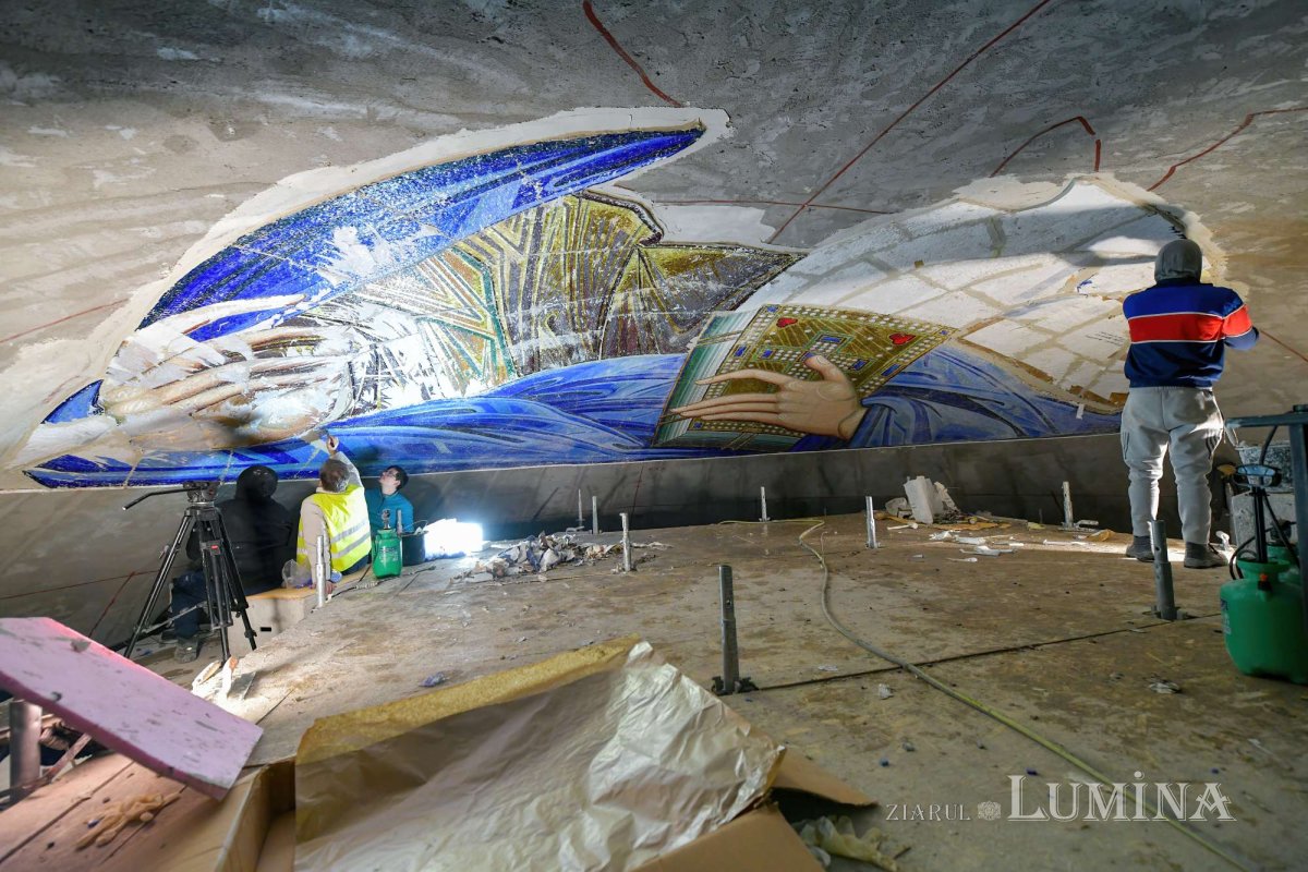 Șantierul Catedralei Naționale în ultima lună a sezonului rece 285826