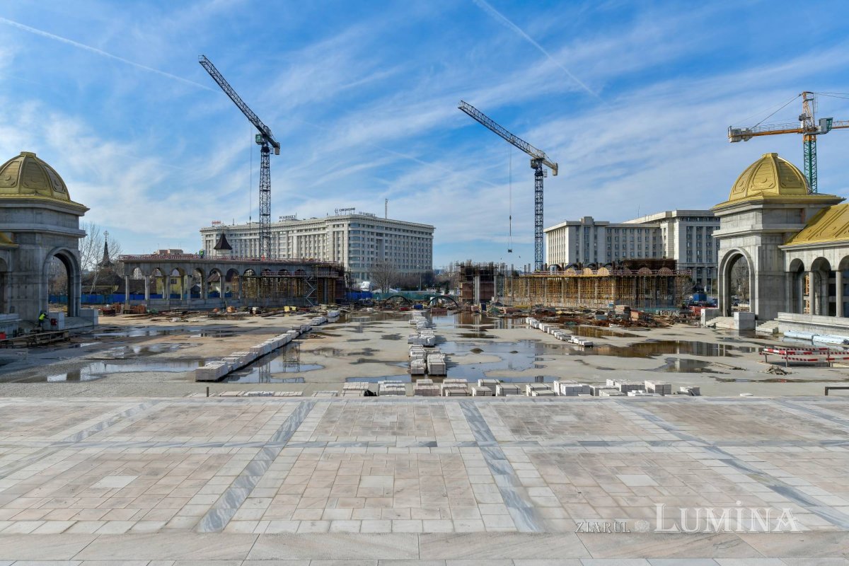 Șantierul Catedralei Naționale în ultima lună a sezonului rece 285830