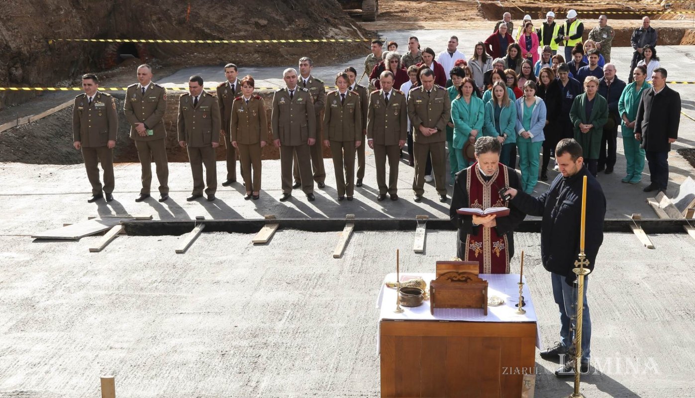 Binecuvântarea lucrărilor la noul pavilion al Spitalului Militar Sibiu 286081