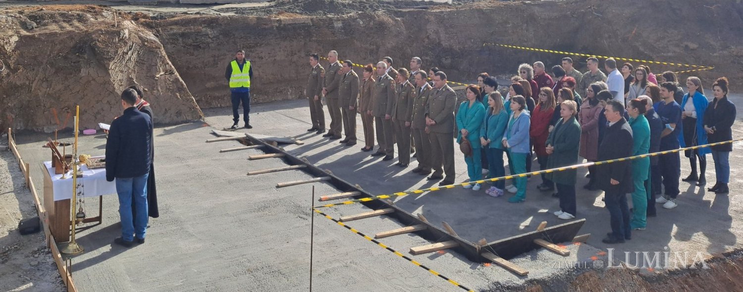 Binecuvântarea lucrărilor la noul pavilion al Spitalului Militar Sibiu 286082