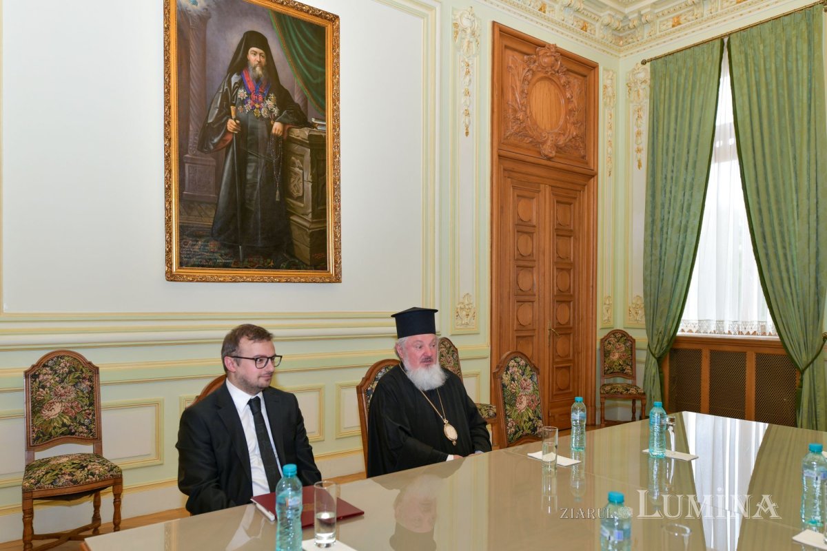 Oaspete anglican în vizită la Palatul Patriarhiei 294056