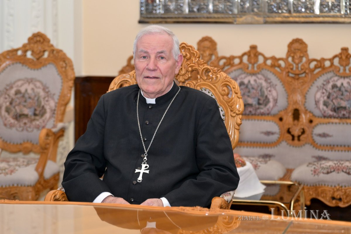 Episcop romano-catolic emerit de Padova în vizită la Patriarhia Română 299206
