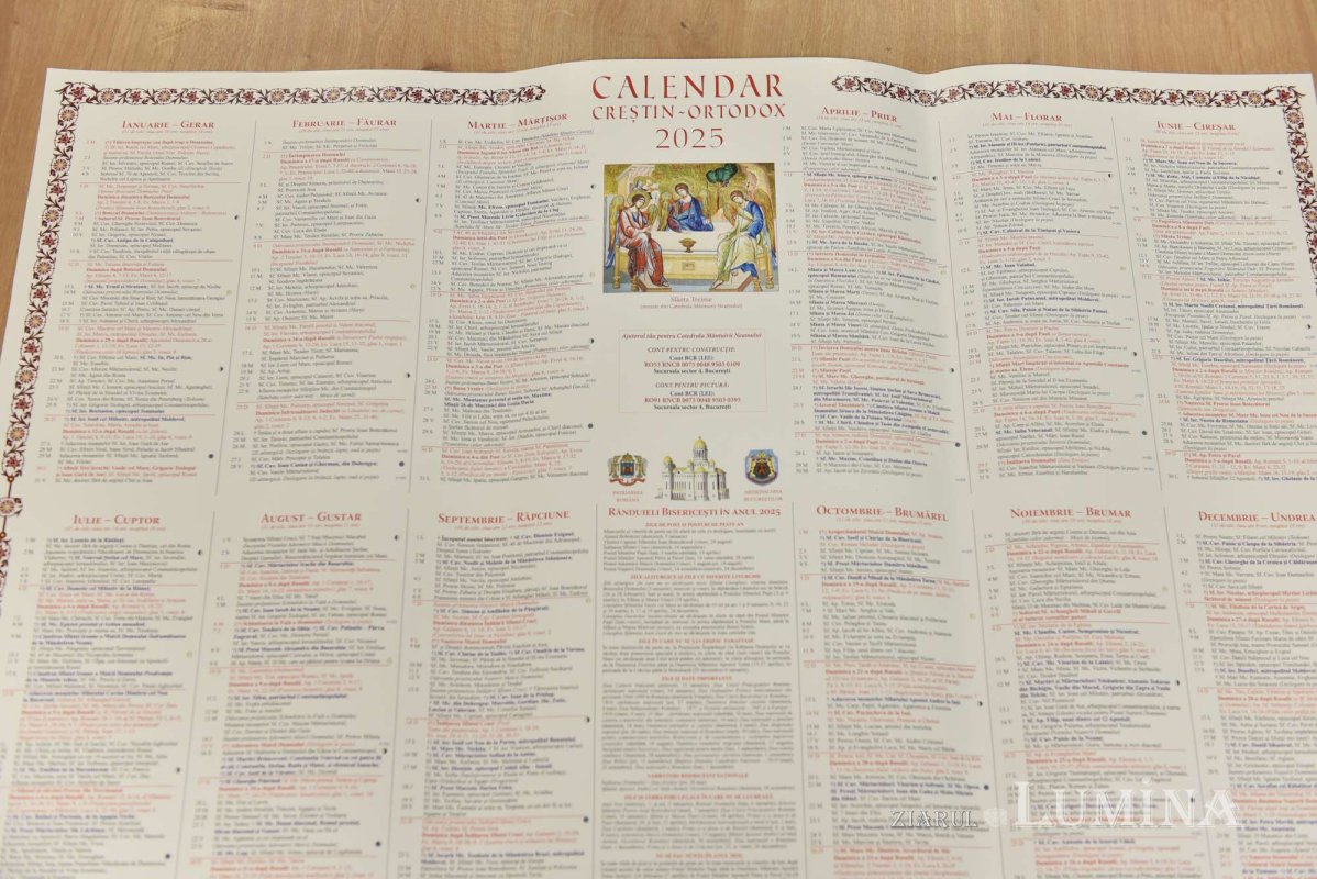 A apărut Calendarul creștin-ortodox pe 2025. Particularități și noutăți 312454