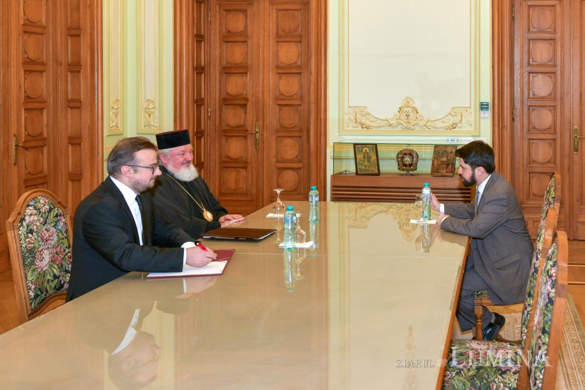 Viceambasadorul statului Israel la București în vizită la Patriarhia Română 314464