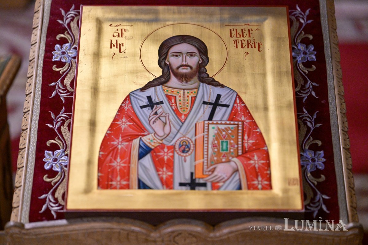 Sfântul Elefterie a fost cinstit în biserica sa din Capitală 318783