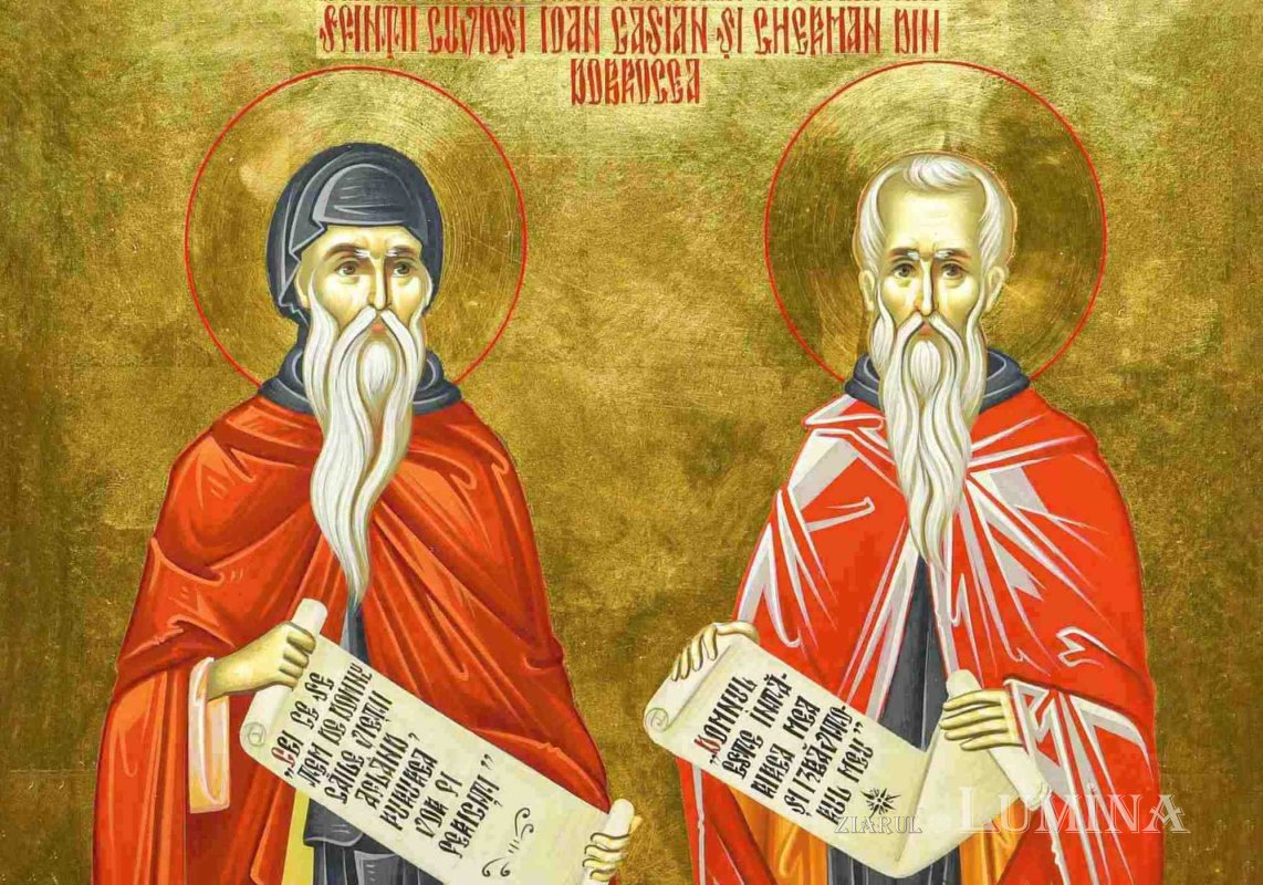 Sf. Cuv. Ioan Casian şi Gherman, din Dobrogea; Sf. Cuv. Vasile Mărturisitorul (Sâmbăta Sf. Mare Mc. Teodor Tiron. Pomenirea celor adormiți) 287288