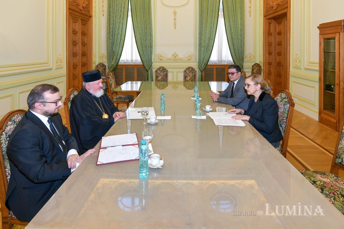 Ambasadoarea Georgiei la București, în vizită la Patriarhia Română 325223