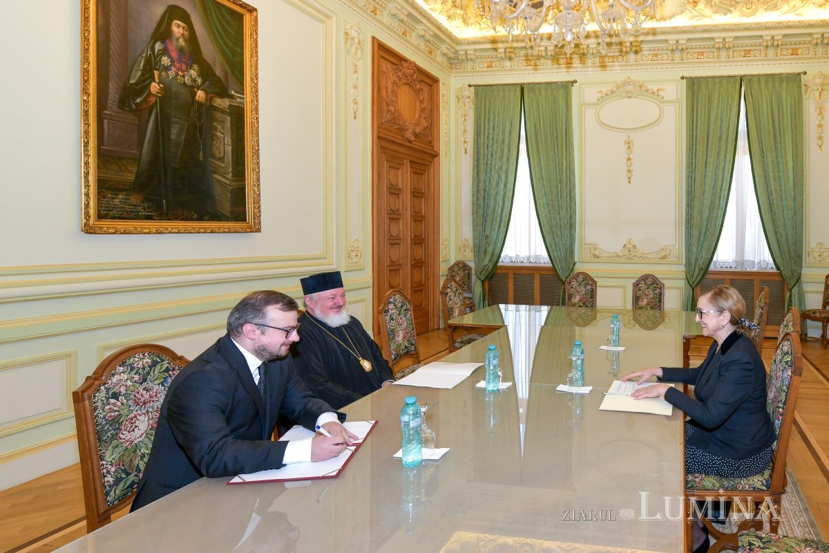 Ambasadoarea Georgiei la București, în vizită la Patriarhia Română 325229