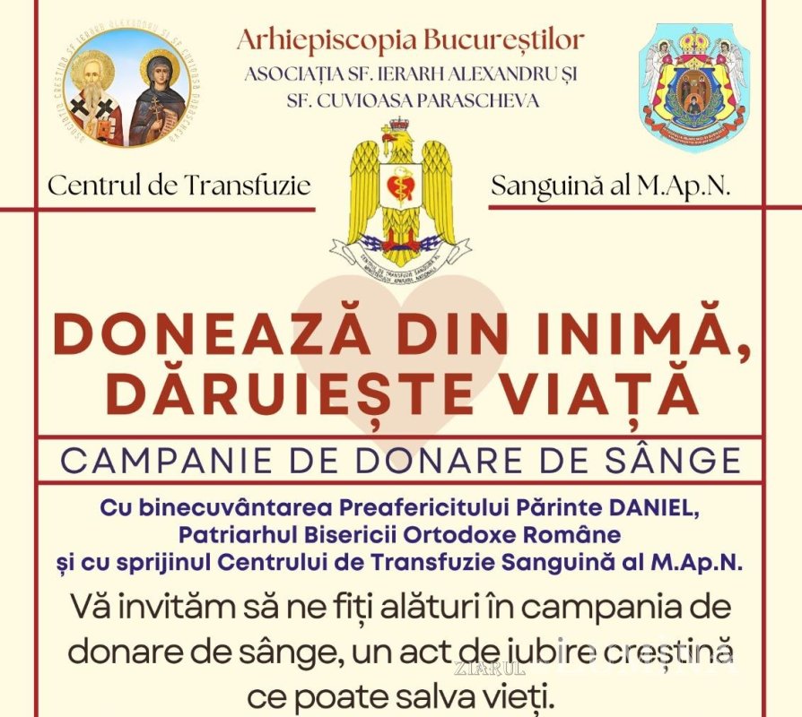 Acțiune de donare de sânge la un așezământ social din București 331255