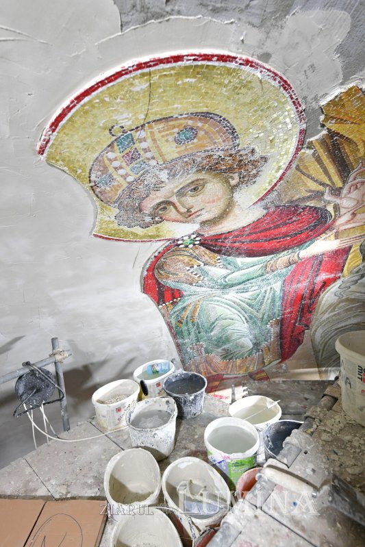 Șantierul Catedralei Naționale în perioada primăverii 331335