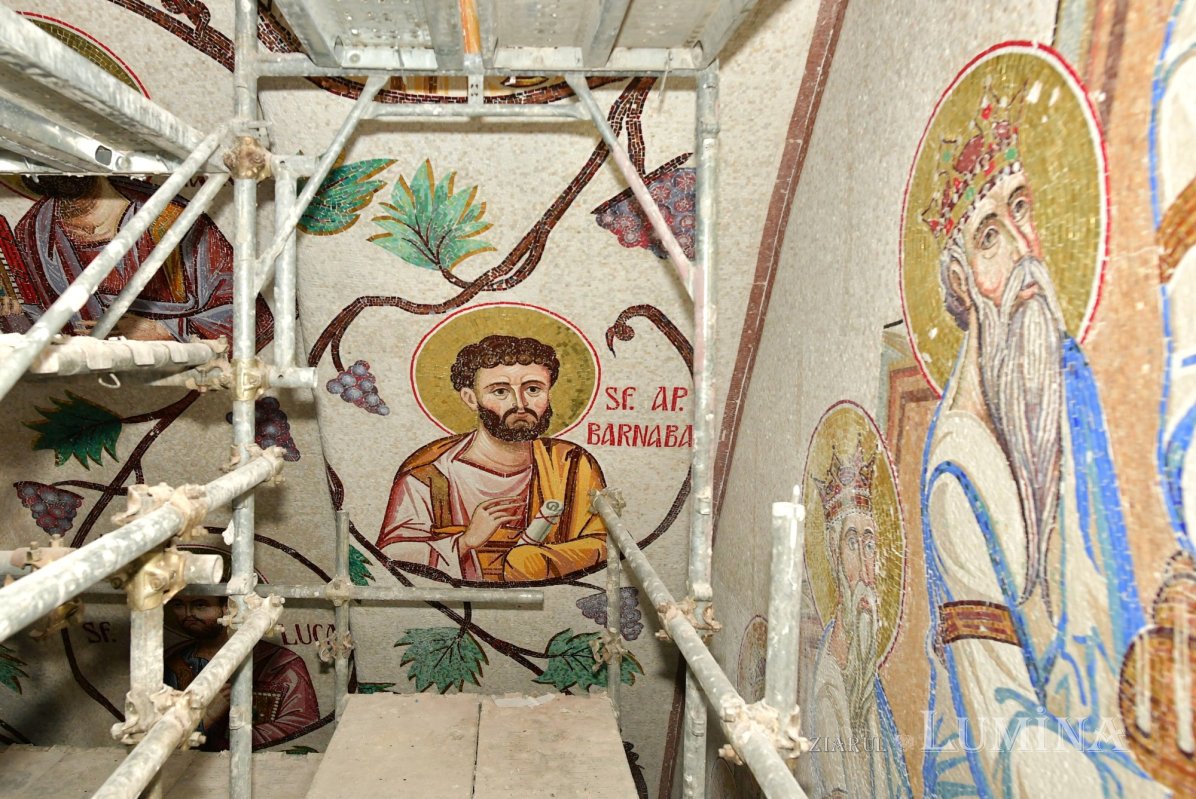 Șantierul Catedralei Naționale în perioada primăverii 331339