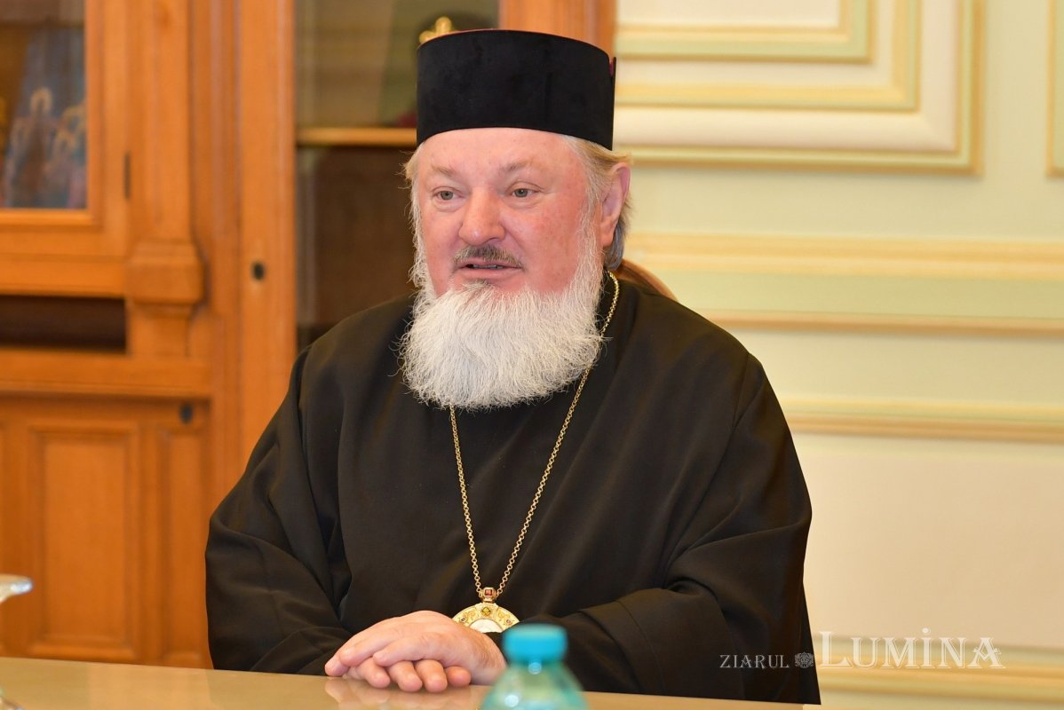 Starețul mănăstirii romano-catolice din Bose primit la Palatul Patriarhiei 331638