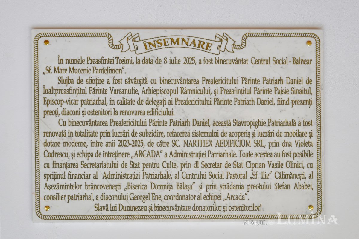 Sfințirea unui nou centru social în județul Vâlcea 336424