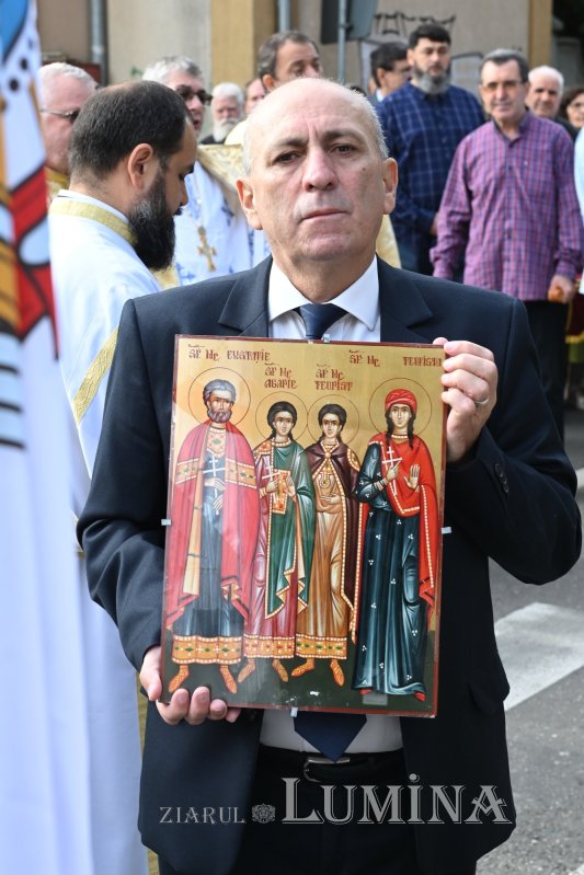 Sfântul Mare Mucenic Eustație și familia sa, prăznuiți în Capitală 342121