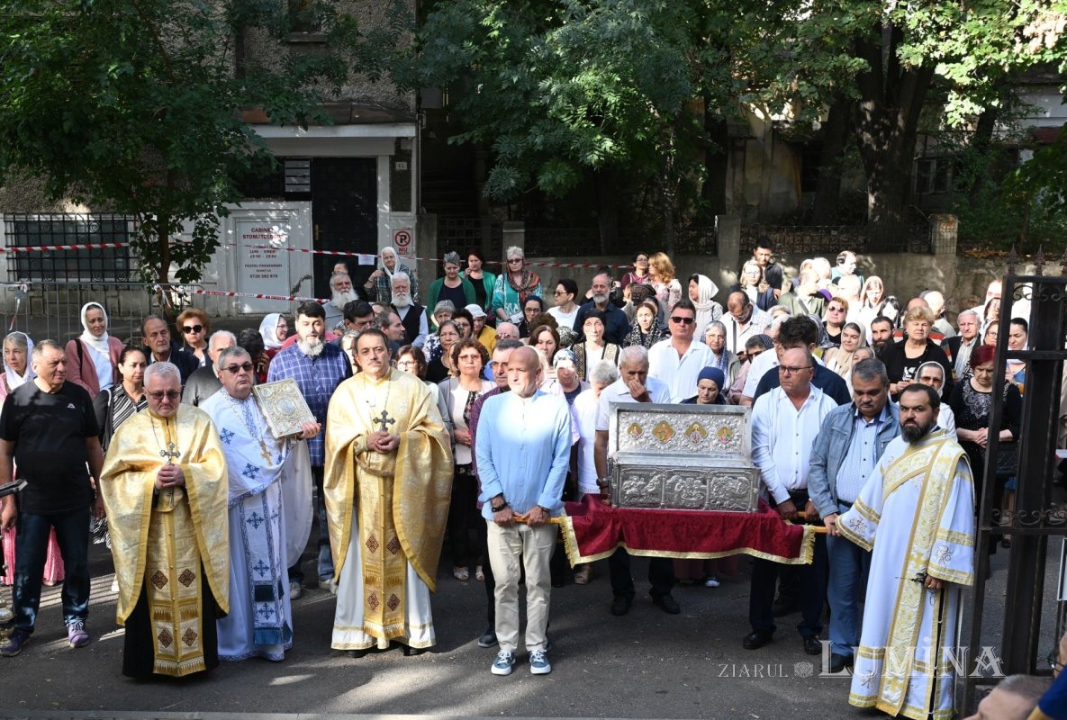 Sfântul Mare Mucenic Eustație și familia sa, prăznuiți în Capitală 342204