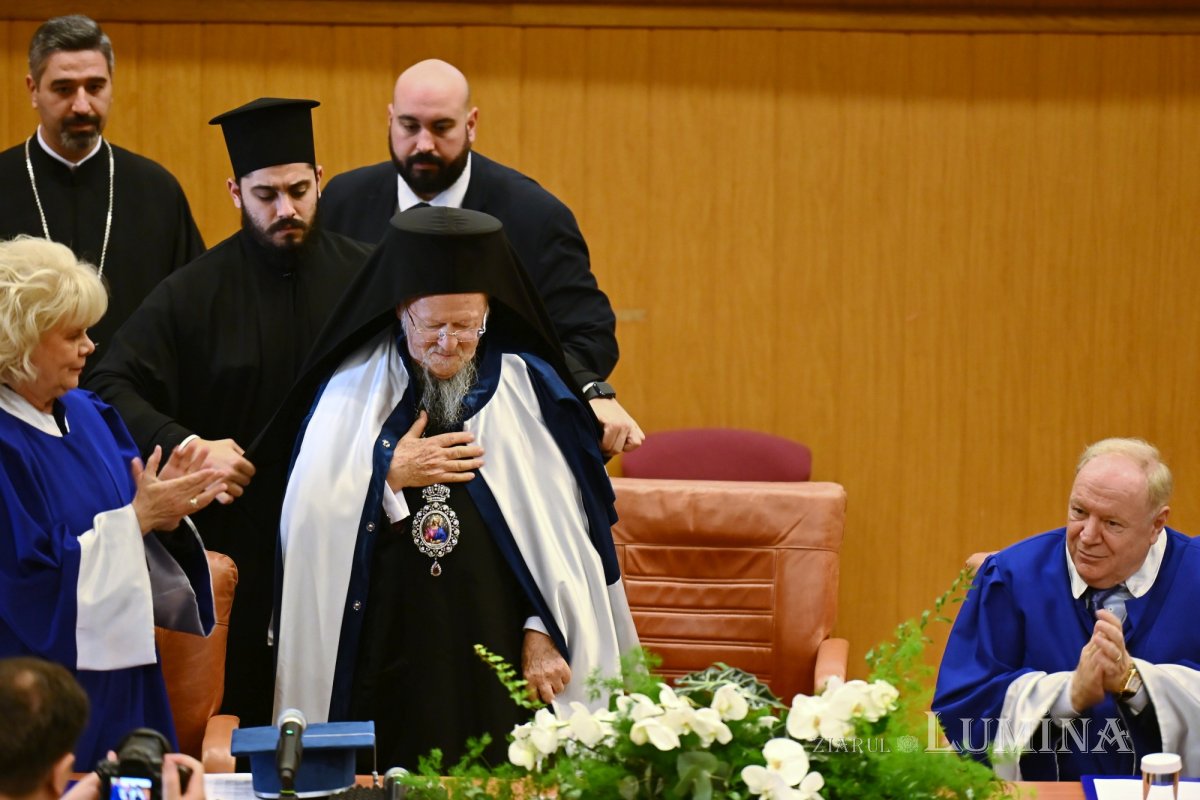 Distincție academică onorifică pentru Patriarhul Ecumenic 345806