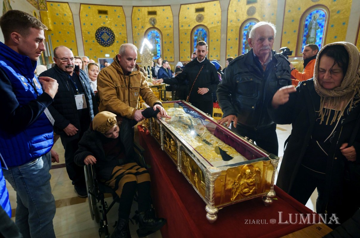 Moaștele Sfântului Cuvios Dimitrie cel Nou au fost duse în Catedrala Națională 346491