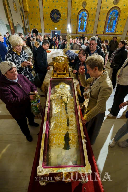 Moaștele Sfântului Cuvios Dimitrie cel Nou au fost duse în Catedrala Națională 346508
