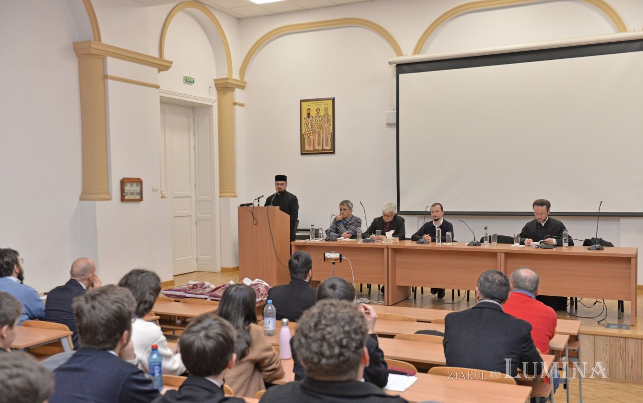 Arhimandritul Andrei Scrima omagiat  la Facultatea „Justinian Patriarhul” 349554