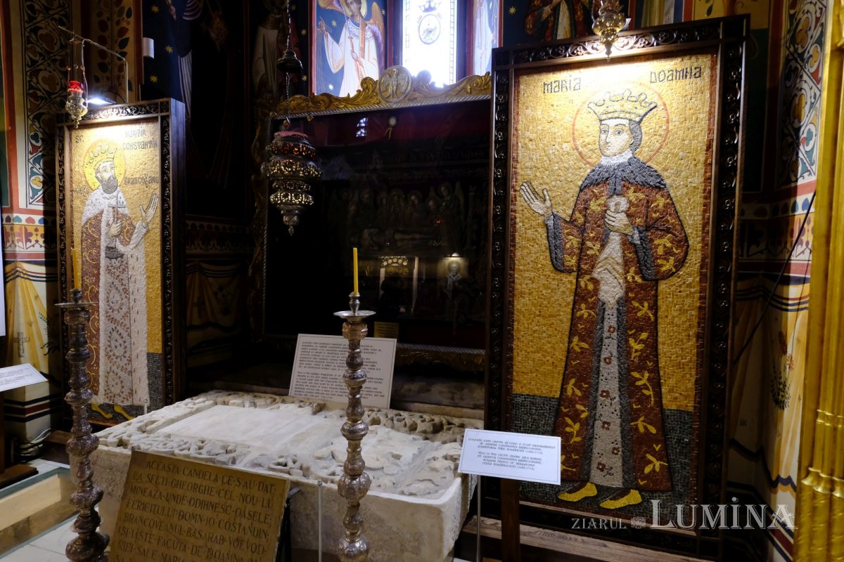 Moaștele Sfintei Doamne Maria Brâncoveanu și cele ale fiilor ei se află sub Biserica „Sfântul Gheorghe”-Nou 353905