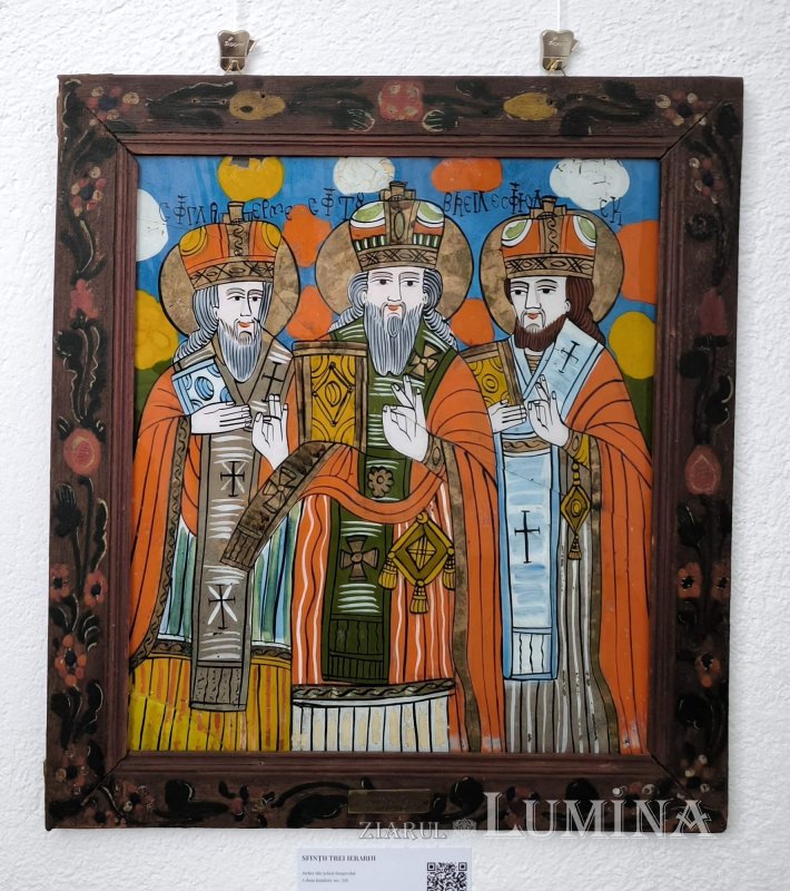 Sfinții Trei Ierarhi în icoanele pe sticlă din Transilvania 354057