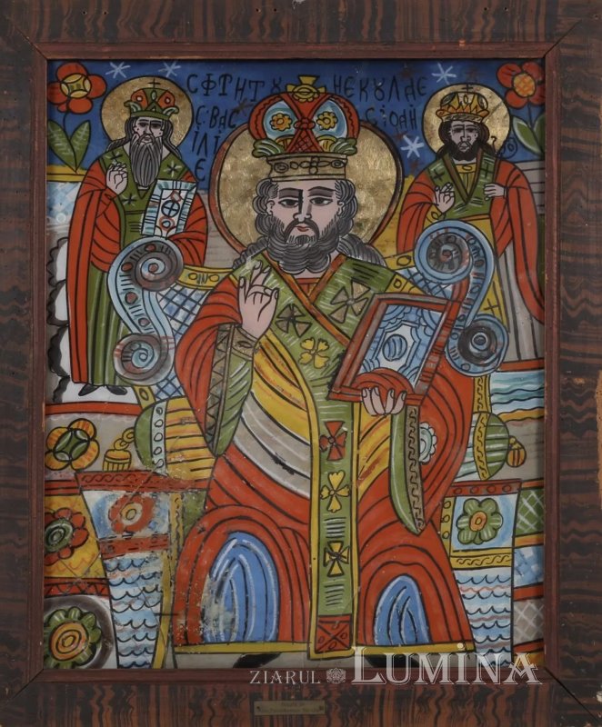 Sfinții Trei Ierarhi în icoanele pe sticlă din Transilvania 354061