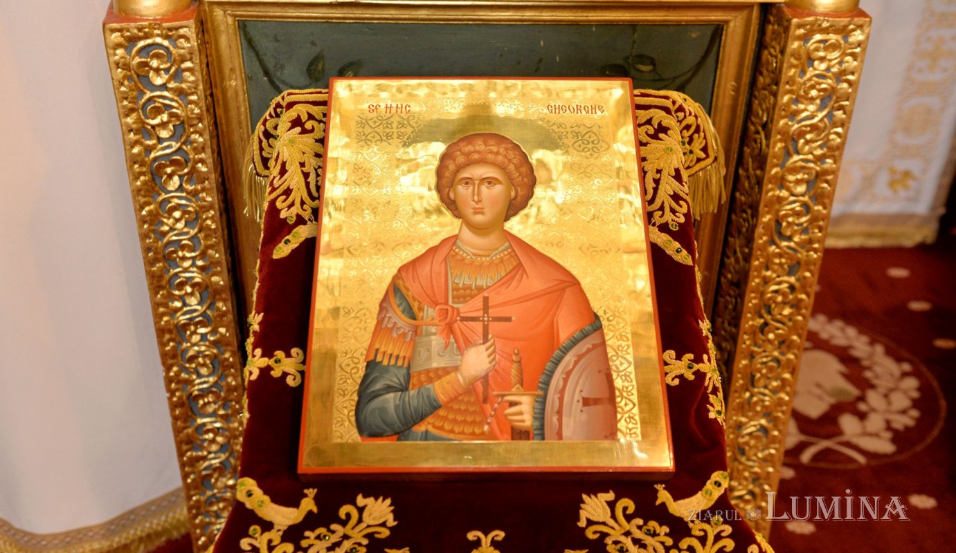 Sfântul Mare Mucenic Gheorghe, purtătorul de biruință - ocrotitorul principal al paraclisului istoric al Reşedinţei Patriarhale 360957