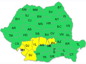 Cod galben de ploi în sud-vestul ţării Poza 95865