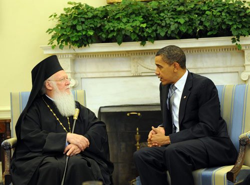 A doua întâlnire a Patriarhului Ecumenic cu preşedintele SUA Poza 95873