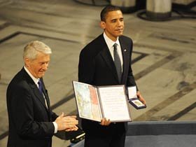Comitetul Nobel i-a înmânat Premiul pentru Pace preşedintelui Obama Poza 96205