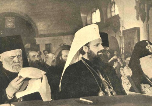 Patriarhul Justinian, la Conferinţa panortodoxă de la Moscova din 1948 Poza 100341
