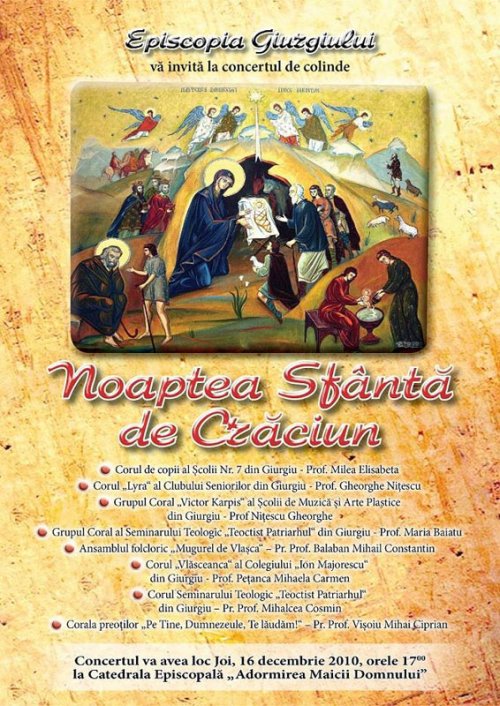 Concert tradiţional de colinde organizat de Episcopia Giurgiului Poza 102329