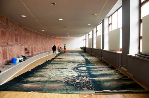 Cele mai mari tapiserii din lume se restaurează la TNB Poza 103102