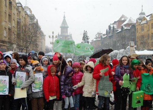 Elevii timişeni militează pentru ecologizare Poza 103827