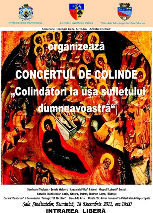 Concert tradiţional de colinde în Arhiepiscopia Râmnicului Poza 110711